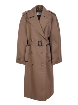 Maison Margiela Belted-Waist Trench Coat