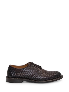 Doucal's Braided Derby Laced Shoes