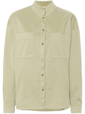 Forte_Forte Peached Cotton Twill Collar Shirt Clothing