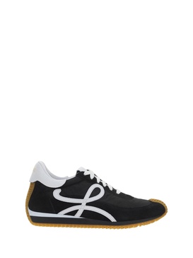 Flow Runner Leather-Trimmed Suede and Nylon Sneakers