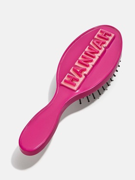 Block Font Mini Custom Hair Brush