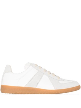 Women's White Leather Low-Top Sneakers for SS24 by Maison Margiela