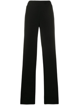 high-waisted wide leg trousers