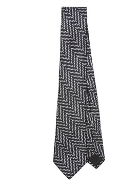 patterned-jacquard tie