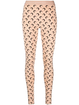 Fuseaux Crescent Moon-print leggings