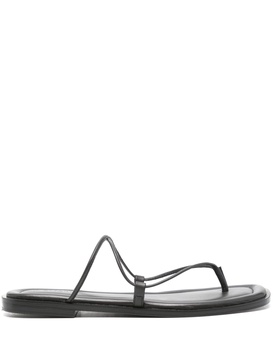 Black The Nodi Leather Sandals