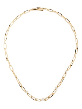 18K yellow gold diamond necklace