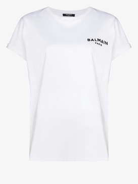 White Cotton Jersey Crew Neck T-shirt