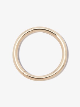 18K yellow gold hoop earring