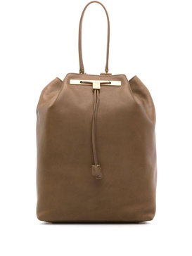 Brown 11 Leather Backpack