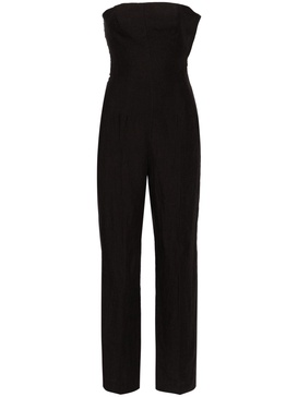 Black Ita Linen Jumpsuit