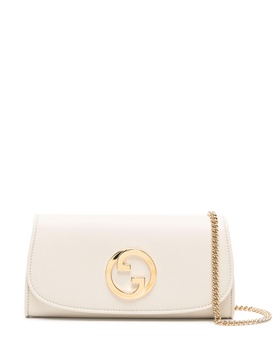 White Blondie Continental Chain Wallet