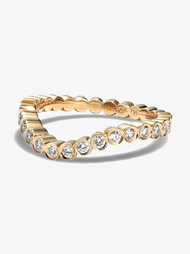 18K yellow gold Grace Ensemble diamond ring