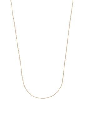 14K Yellow Gold Long Chain Necklace