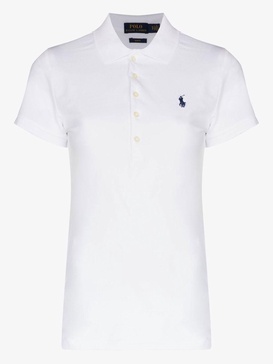 Julie embroidered logo polo shirt