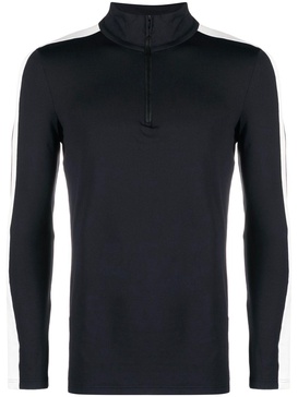 Black Alpille II Stripe Half-Zip Ski Top