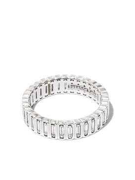 18kt white gold Inlay diamond eternity band ring