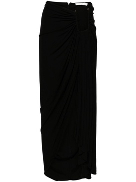 Odessa draped midi skirt