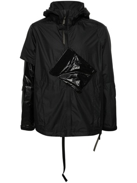 Black J36-WS Hooded Windbreaker