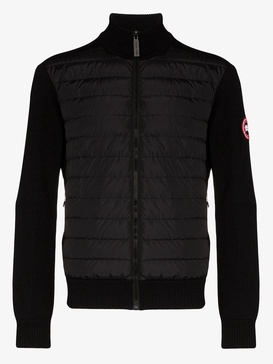 Hybridge wool-panelled padded jacket