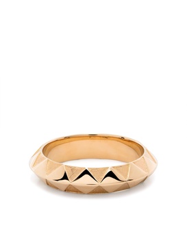 18K Yellow Gold Knife Edge Band Ring