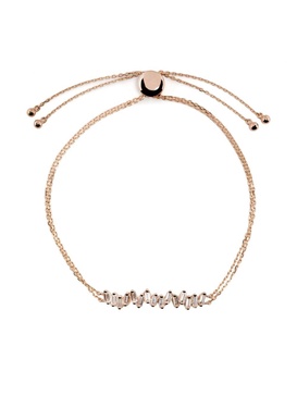 18K rose gold Willow Bar diamond bracelet