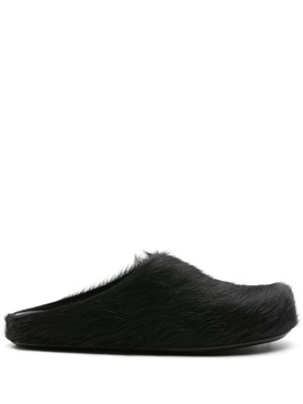 Black Fussbett Sabot Mules