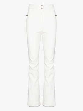 White Diana Straight-Leg Ski Trousers