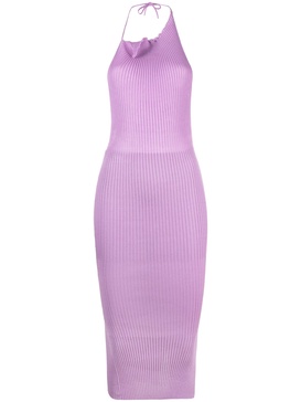 purple Emma halterneck dress