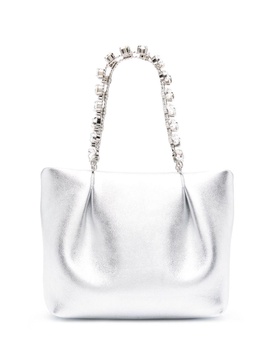 Silver Galactic Crystal Leather Mini Bag