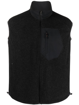 Black Explorer fleece gilet