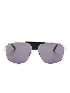 Grey Tex Pilot Frame Sunglasses