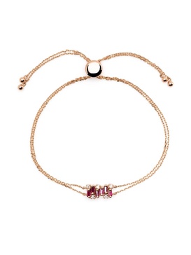 18kt yellow gold Shimmer mini ruby bracelet