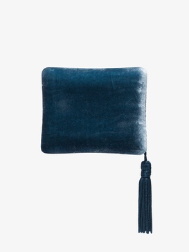 tassel-trimmed velvet jewellery case