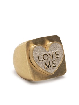 14K yellow gold Love Me ring