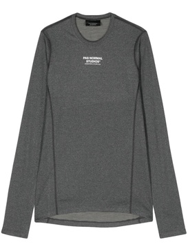 Grey Mid Base Layer Cycling Top