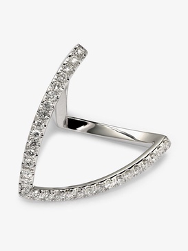 18K white gold Viviane diamond ring