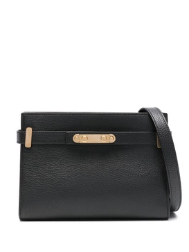 Black Carriage Leather Cross Body Bag