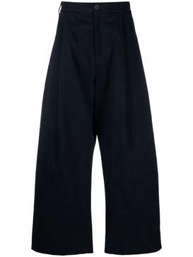 Blue Acuna cotton wide-leg trousers