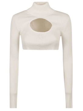 Courrèges Cut-Out High Neck Jumper