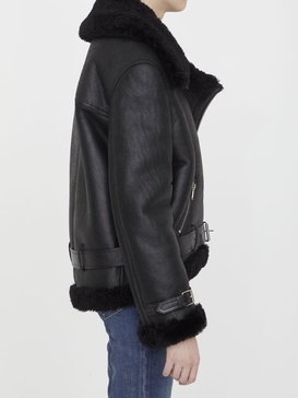 Saint Laurent Shearling Zipped Jacket