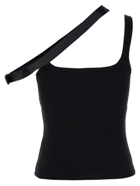 Courrèges Strap Detailed Tank Top