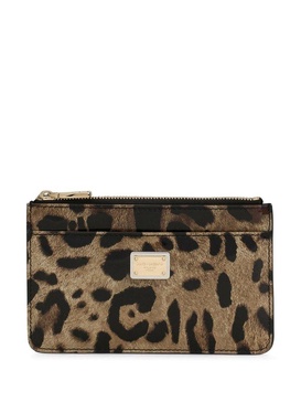 Dolce & Gabbana Leopard Printed Medium Card Holder