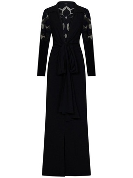 Etro Belted Waist Semi-Sheer Dress