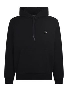 Lacoste Logo Embroidered Drawstring Hoodie