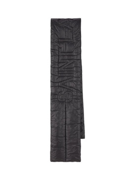 Saint Laurent Logo Patch Quilted Scarf