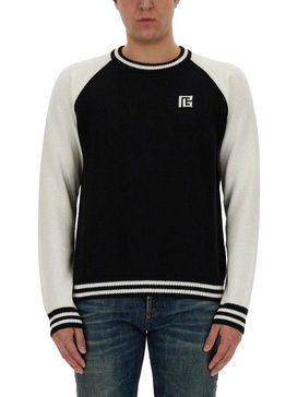 Balmain Two-Toned Regular Fit Jumper