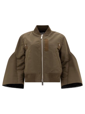 Sacai Puff Sleeved Panelled Bomber Jacket