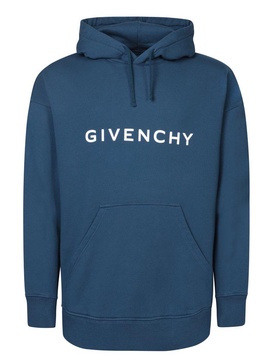 Givenchy Logo Print Drawstring Hoodie