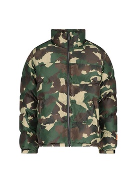 Heron Preston Camouflage Printed High-Neck Padded Jacket